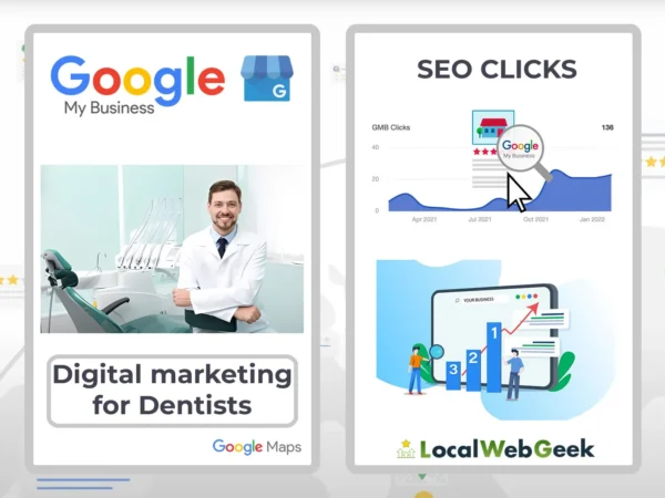 Marketing numérique pour les dentistes SEO Traffic Local Web Geek - Stratégie complète de marketing en ligne avec GMB, SEO, et campagnes de clics pour les dentistes