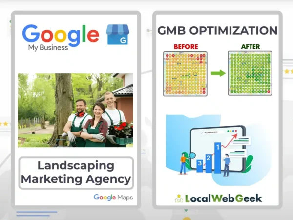 Agence de marketing paysager Optimisation GMB Local Web Geek - Expertise en optimisation Google My Business pour les entreprises de paysagisme Marketing numérique
